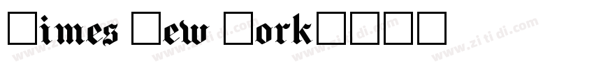 times new york字体转换